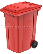 Мусорный контейнер 360 л красный 360 красный в Актобе