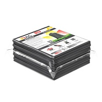 Мешки для мусора 160 л, серые, в пачке 10 шт., ПВД, 40 мкм, 900х1100 мм, i-Bag в Актобе