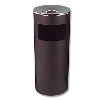 Урна металлическая с пепельницей, Титан, 29 л, черная, оцинкованная сталь в Актобе