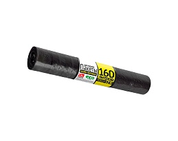 Мешки для мусора 160 л, черные, в рулоне 25 шт., ПВД, 40 мкм, 1100х800 мм, GRIFON, 101-030 в Актобе
