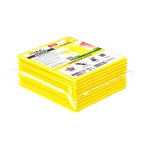 Мешки для мусора 160 л, желтые, в пачке 10 шт., ПВД, 40 мкм, 900х1100 мм, i-Bag в Актобе