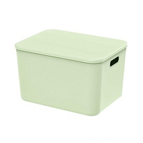 Ящик пластиковый вкладываемый светло-зеленый 410х305х245 мм в Актобе